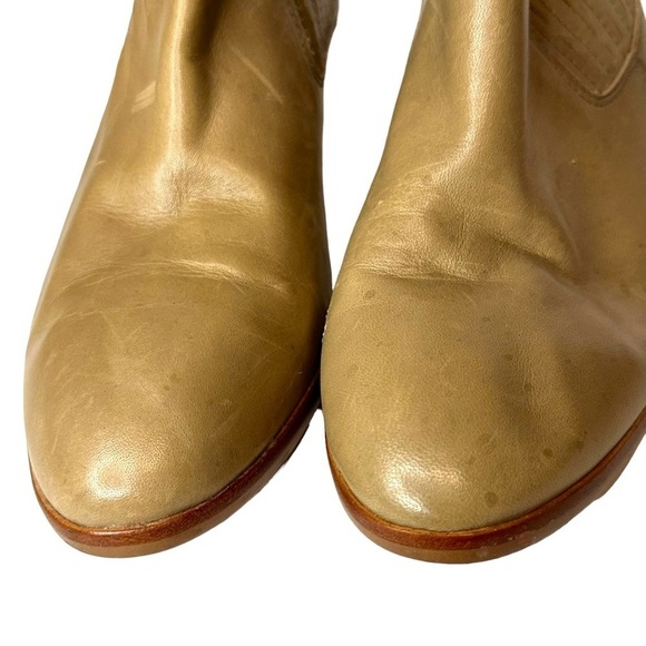 Madewell Spencer Leather Short Chelsea Tan Boot Size 7.5 - Picture 6 of 9